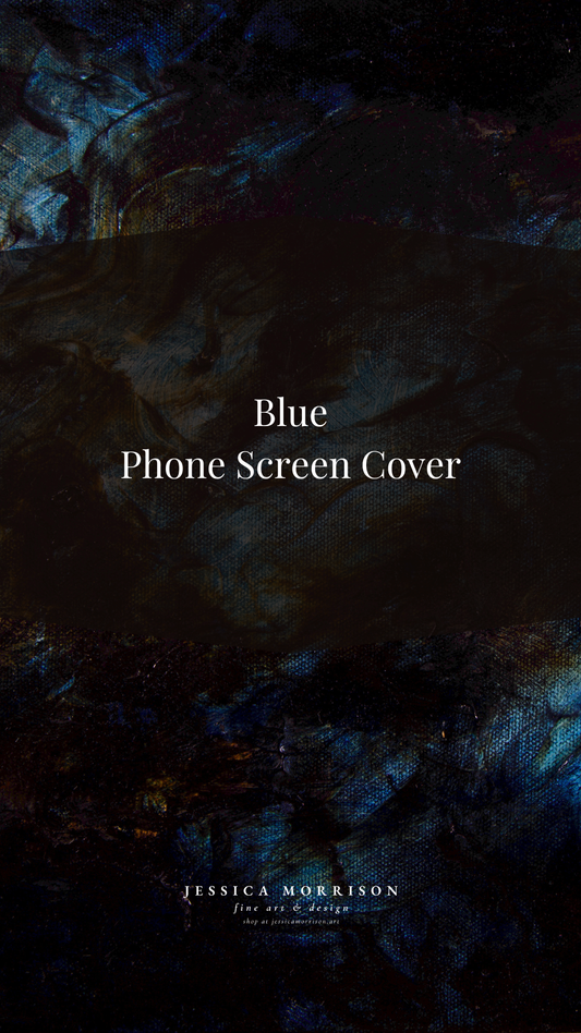 Blue by Jessica Morrison Phone Screen Cover