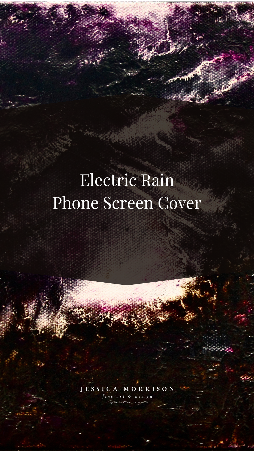 Electic Rain by Jessica Morrison Phone Screen Cover