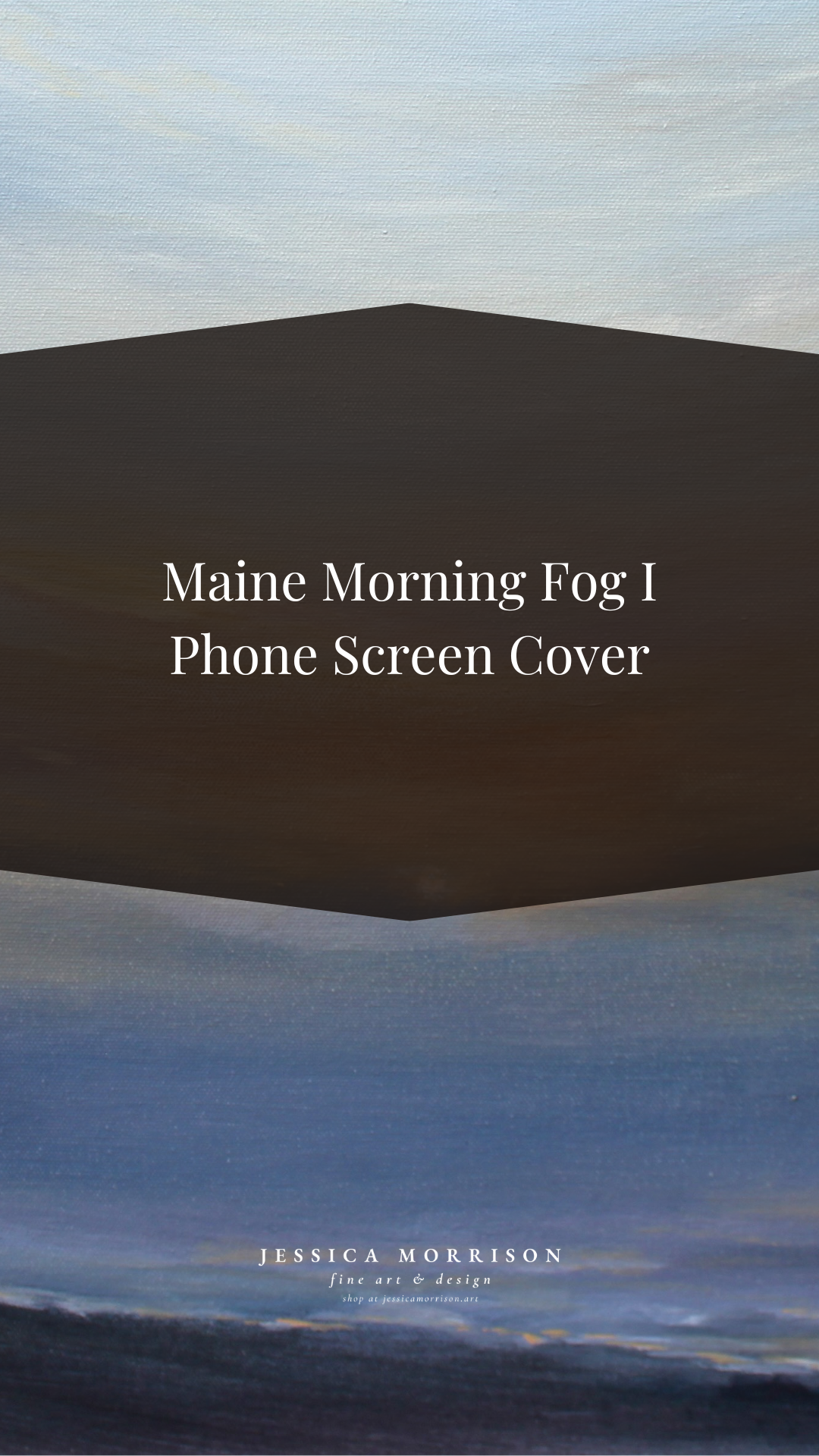 Maine Morning Fog I by Jessica Morrison Phone Screen Cover